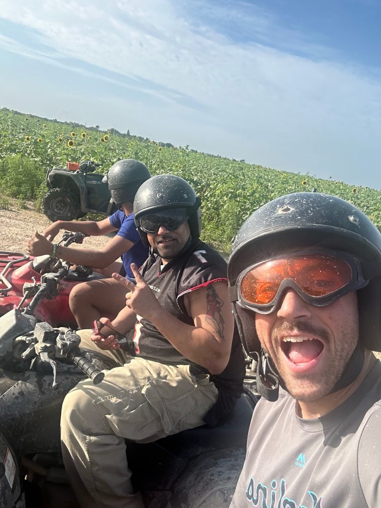 a man riding atv in miami